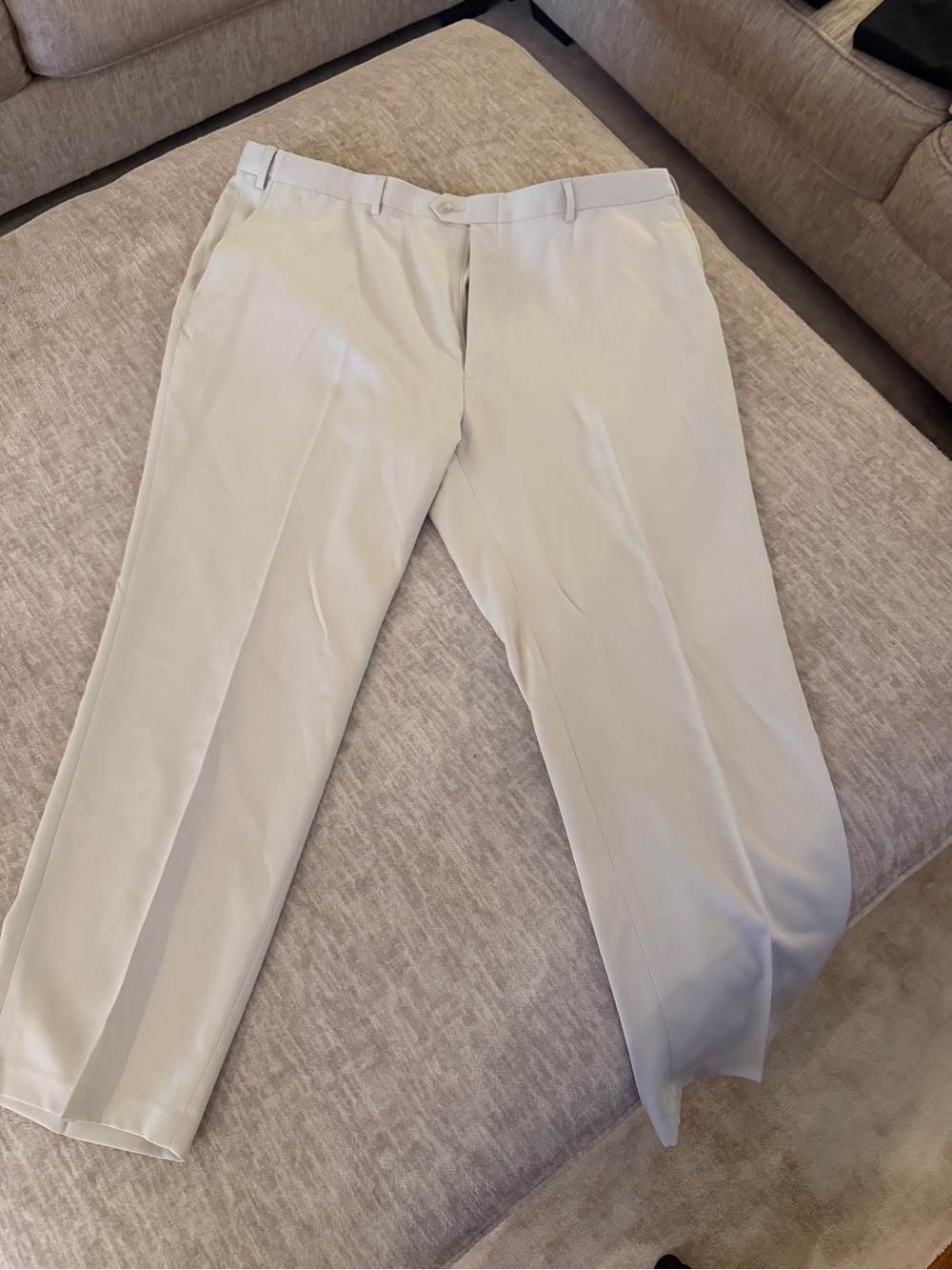 David LedbetterCollection Men's Golf Light Beige Dress Pants -